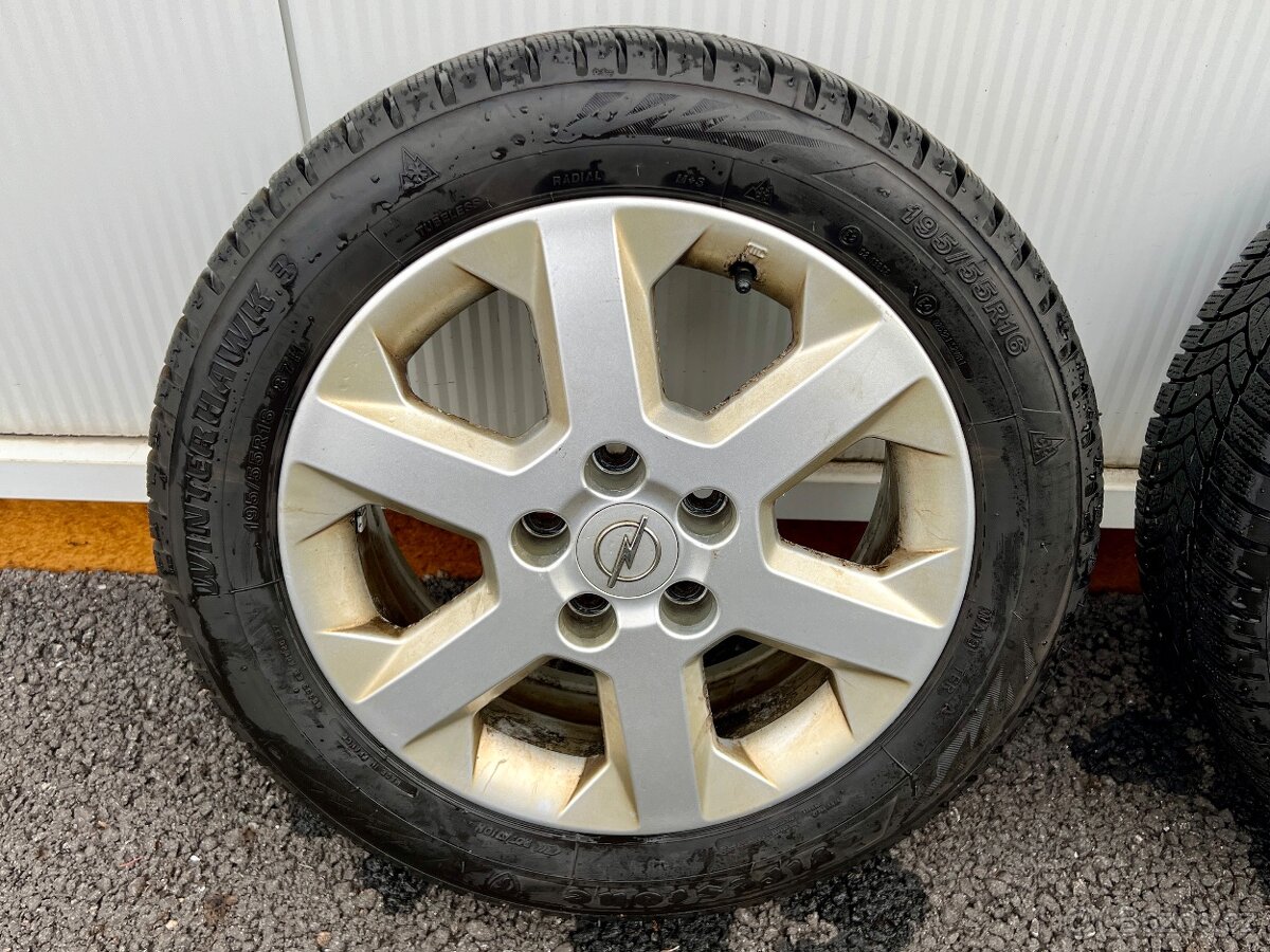 Opel 5x110 r16 ET49 sada + zimní pneu - 5