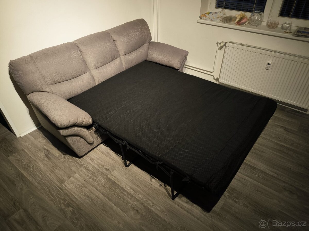 Rozkládací sedačka 3-místná, nová - 5