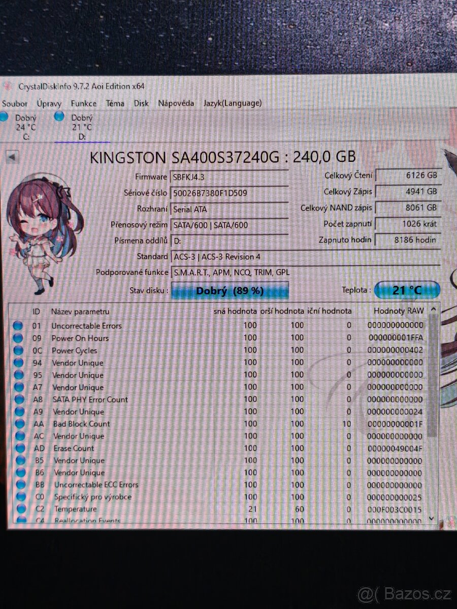 4x SSD KINGSTON 240GB SA400 - 5