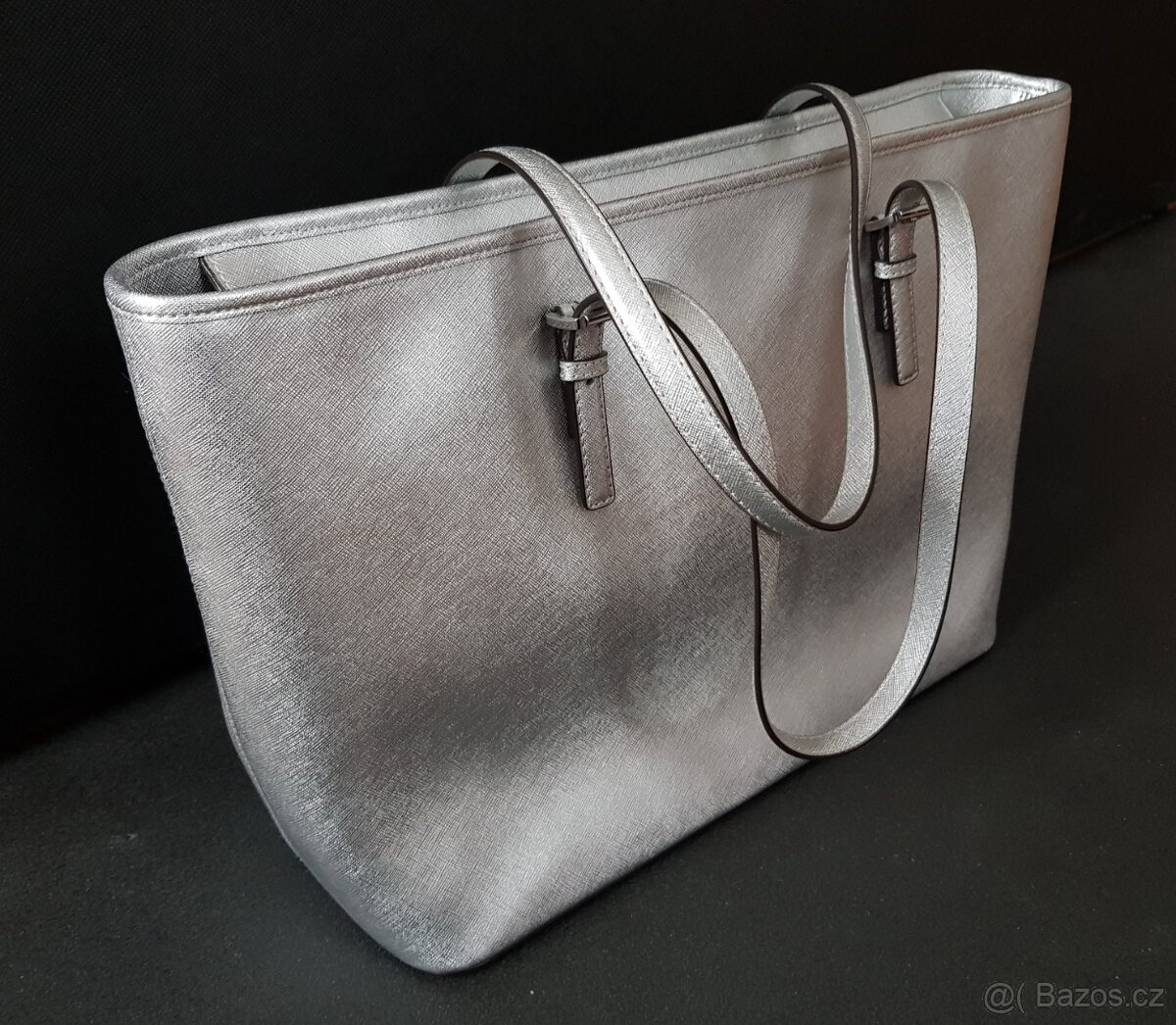 Velká stříbrná kabelka MICHAEL KORS - 5