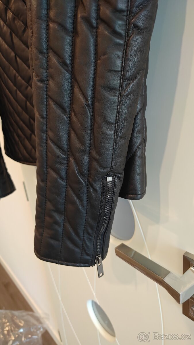 Kožená bunda Serge Pariente Time Black - 5
