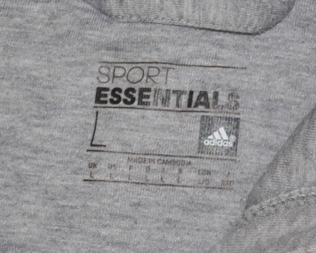 Šedá mikina, vel. M-L, zn. Adidas - 5