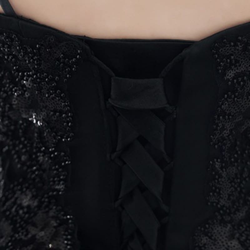 NOVÉ plesové šaty ČERNÉ - 5