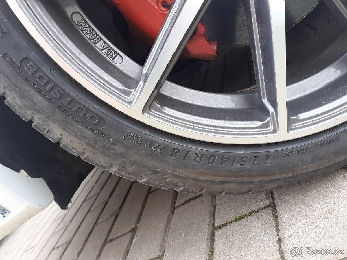 Prodám alu kola 5x108 18" Ford 225/40/18 - 5
