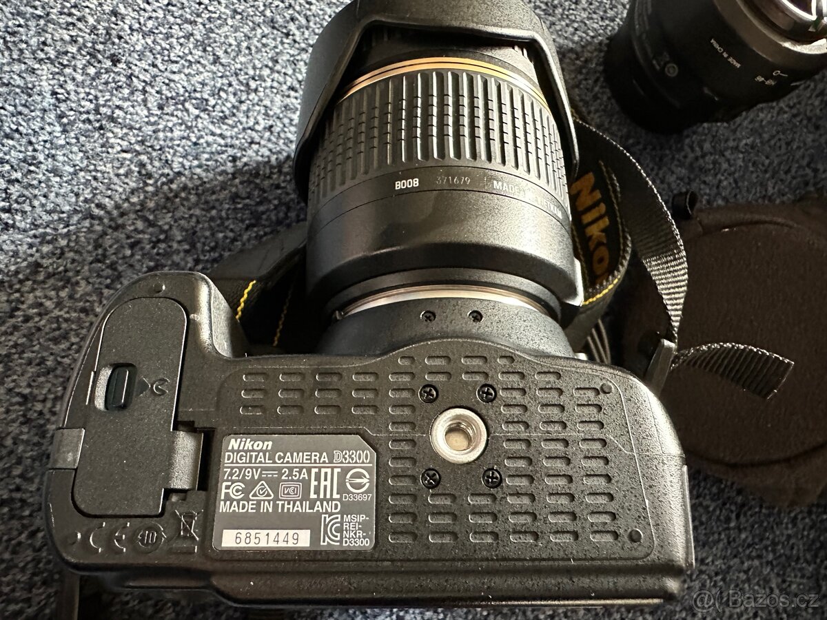 Fotoaparát Nikon D3300 + 3x objektiv + batoh - 5