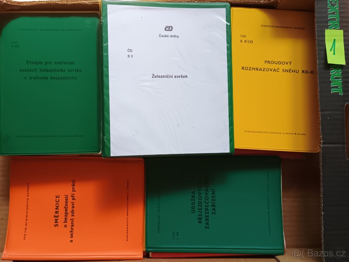 Drážní předpisy, jízdní řády aj. 1 - 5