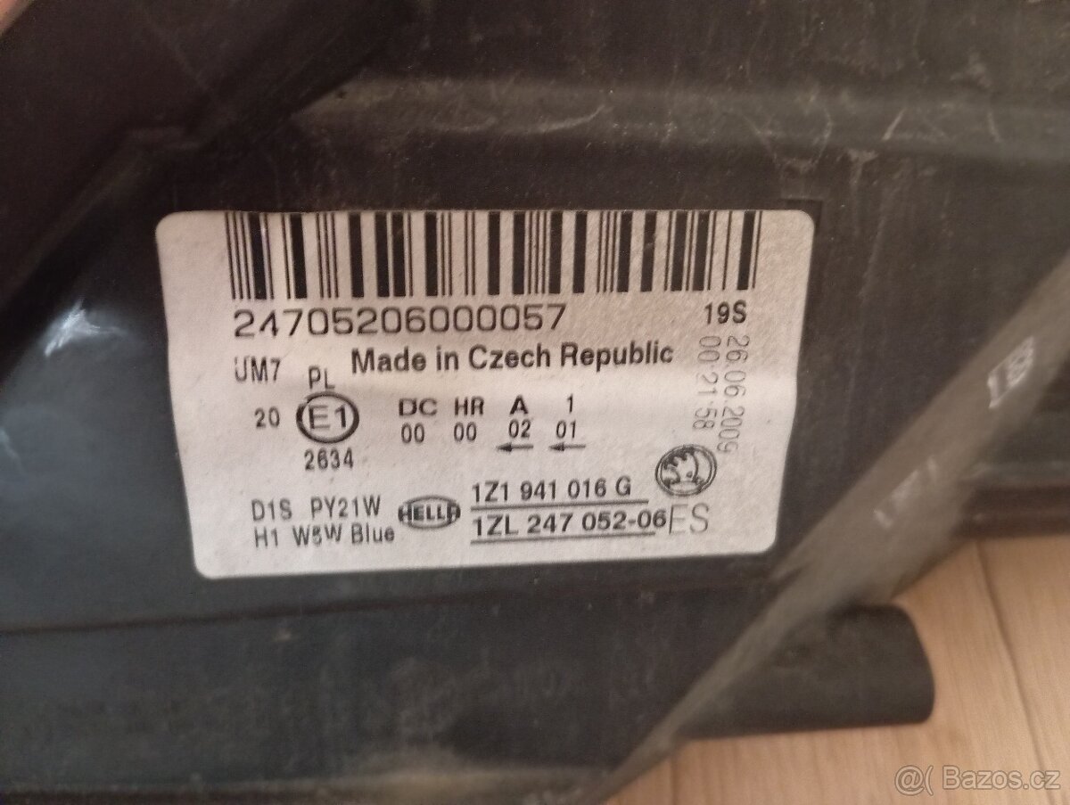 Xenon světla Škoda Octavia II facelift - 5