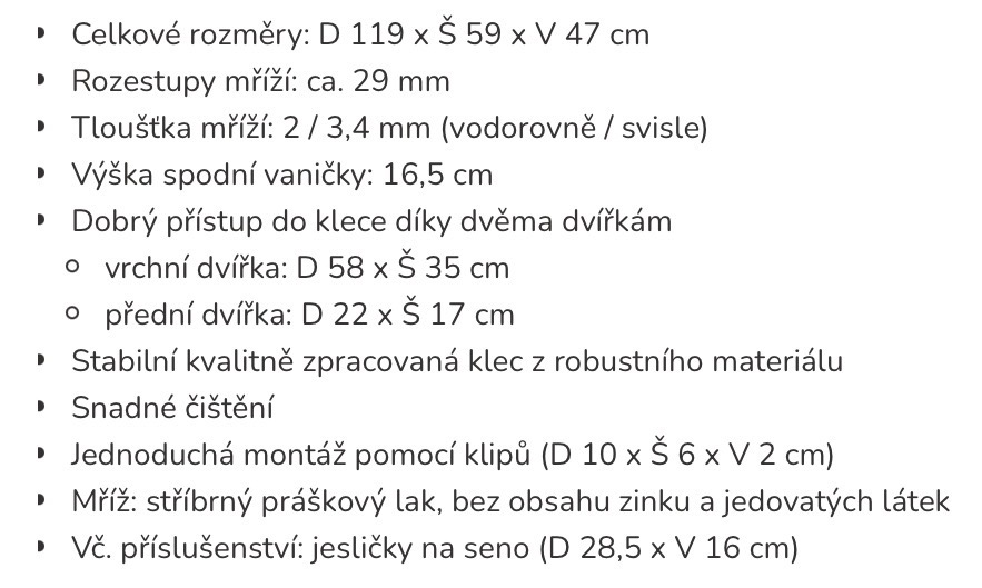 Prodám prostornou klec - 5