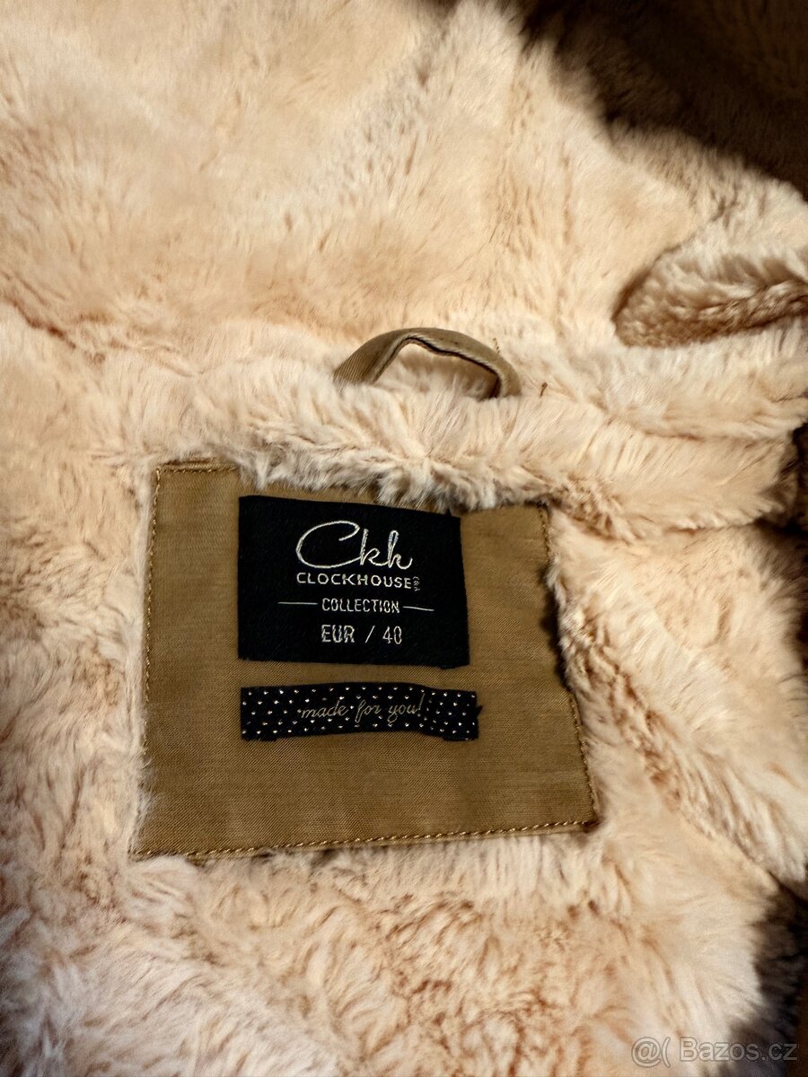 Béžový kabát L/40 zn. C&A - 5