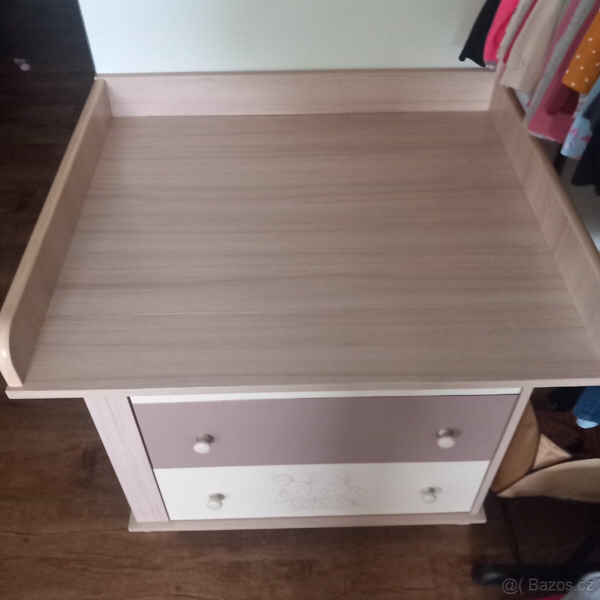 Detska postylka s prebalovaci komodou / pultem - 5