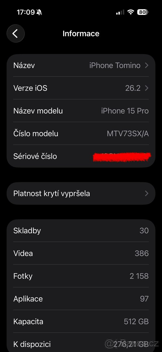 iPhone 15pro 512GB Černý Titan - 5