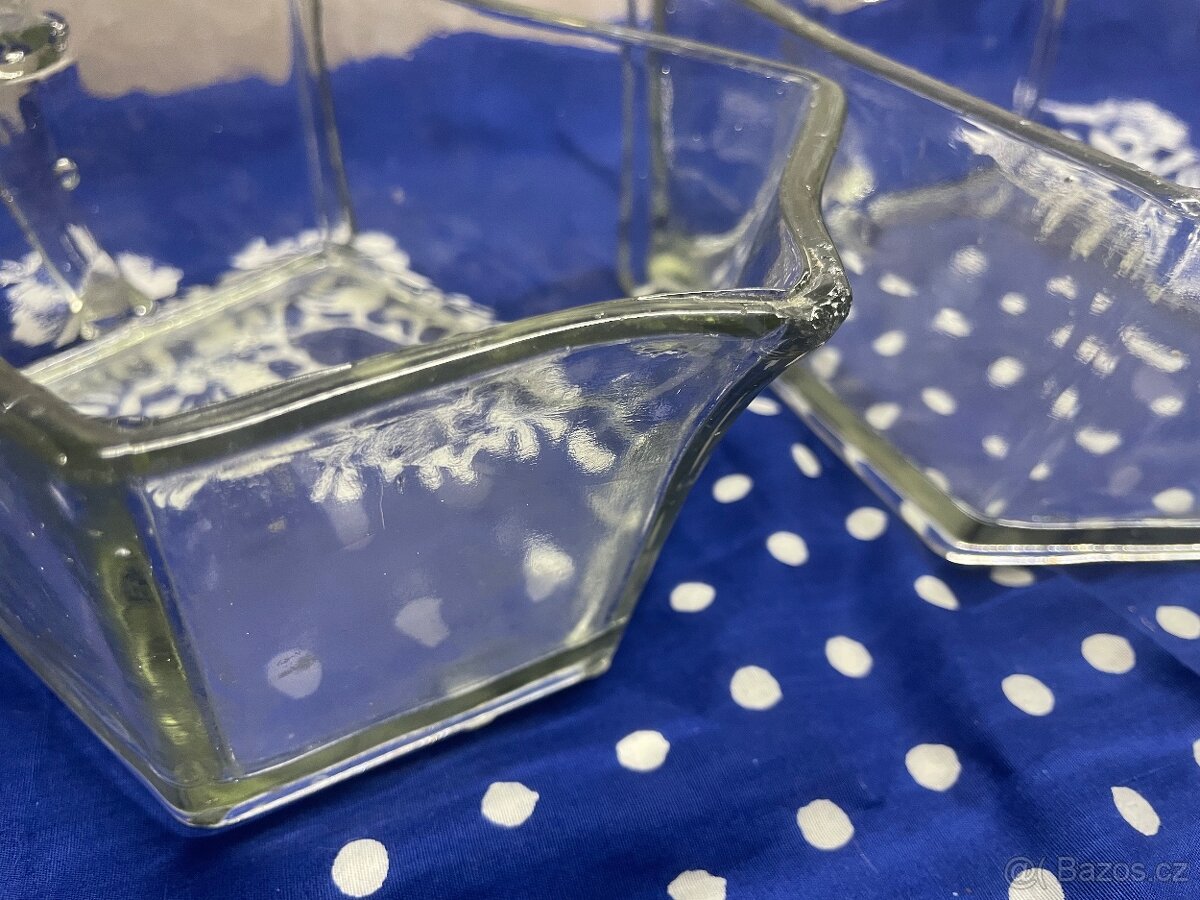 Retro sklenene dozy 2ks - 5