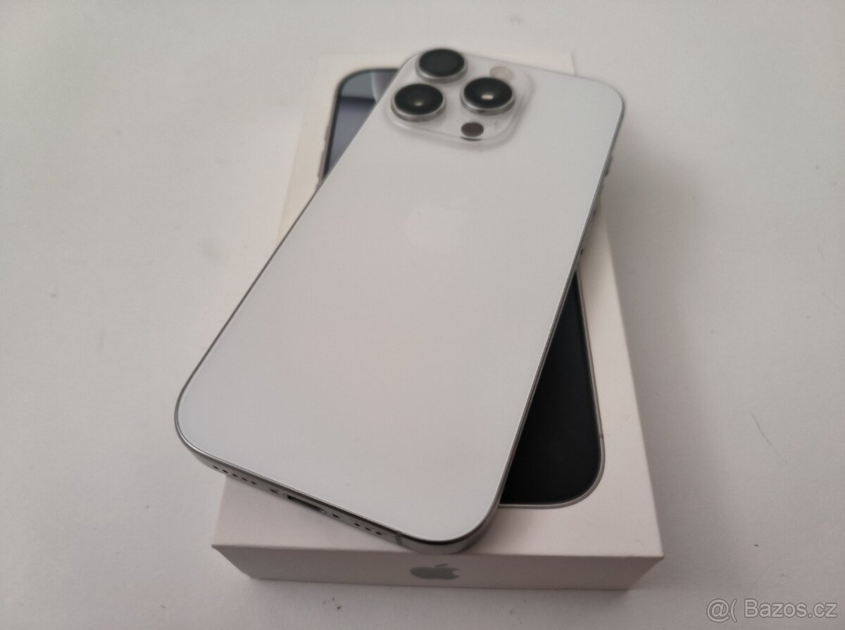 apple iphone 16 PRO 128gb White Titanium 92% Batéria - 5
