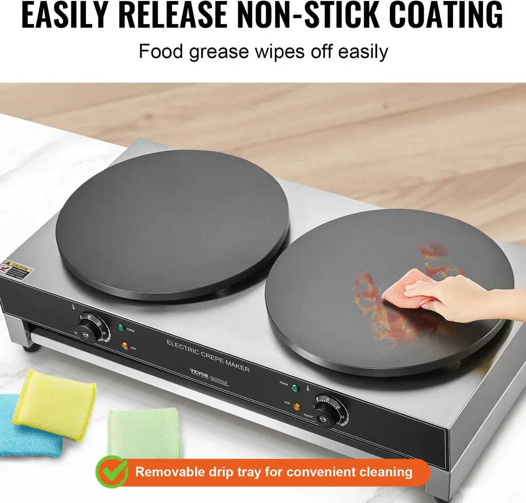 Nový profesionální dvouplotýnkový palačinkovač - 5