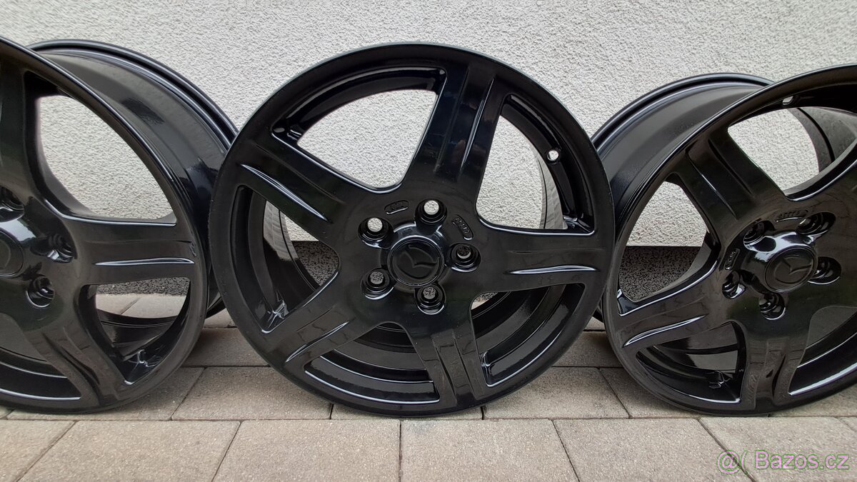 Prodám original aludisky Mazda 5x114.3 R16 6.5jx16H2 ET52.5 - 5