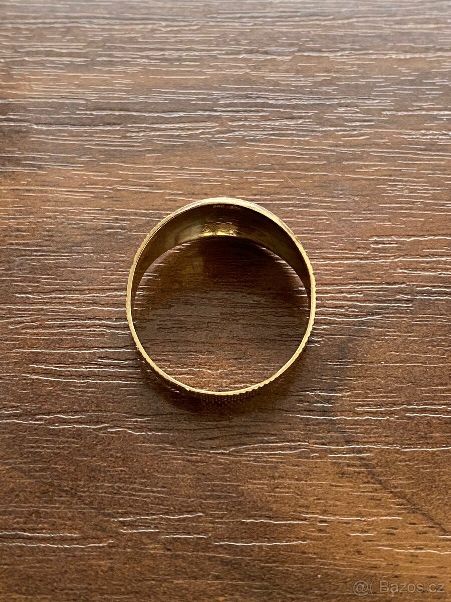 Zlatý dámský prsten - 5