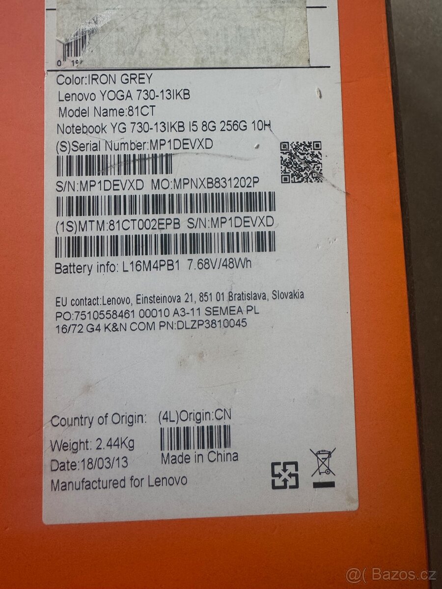 Lenovo Yoga 730-13IKB – dotykový ultrabook 2v1, i5, SSD - 5