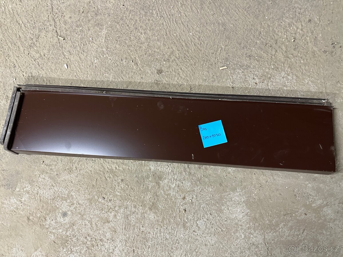 Parapety - hnědé ocelové - 5