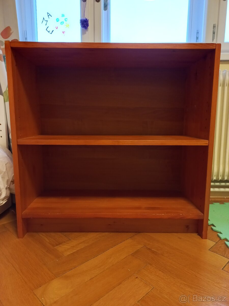 Nábytek masiv dřevo set 6ks - knihovny, komoda, stůl, postel - 5