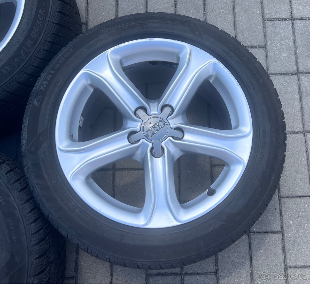 Audi A4 - 17" alu + zimní 225/50 R17 Matador 7-8mm - 5