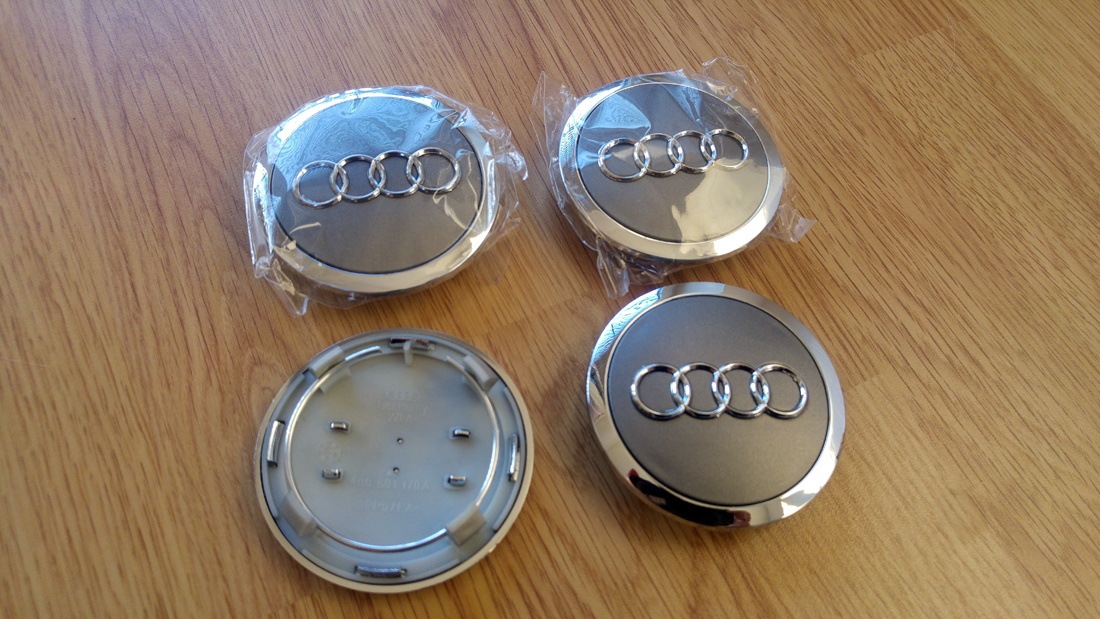 Středové krytky Audi 60mm 61mm 68mm 69mm pokličky - 5