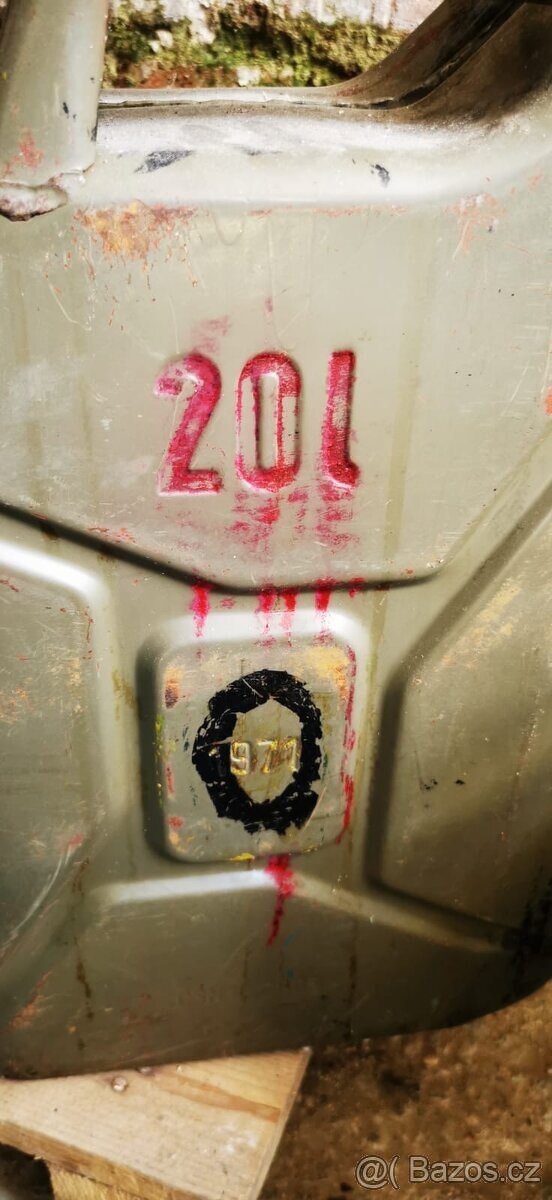 Kanystr plechový 20l (Made in ČSSR) - 5