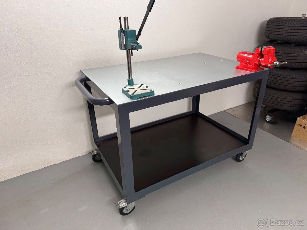 Pojízdný dílenský ponk,stůl - 5
