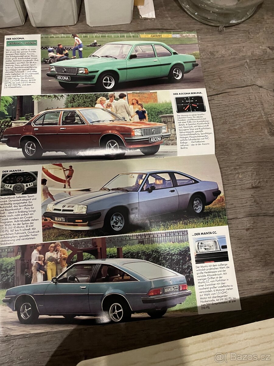 Prospekty Mazda, Opel, Volkswagen 70. - 80. léta - 5
