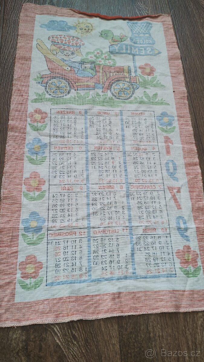 Kalendář látkový z roku 1979 - 5