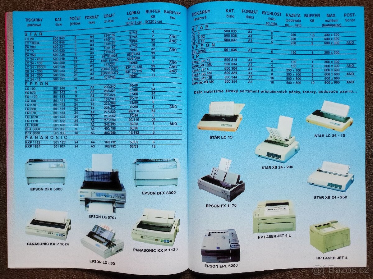 Počítačové nabídky 1. pol. 90 let HW SW Windows - 5