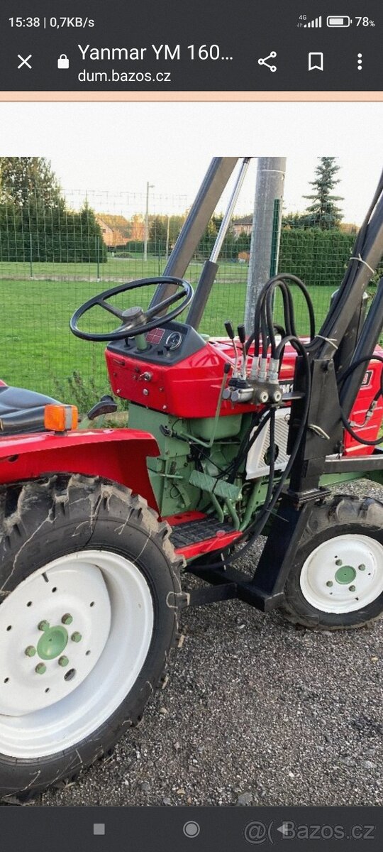 Traktůrek 4x4 s Nakladacem + vlek sklapeci - 5