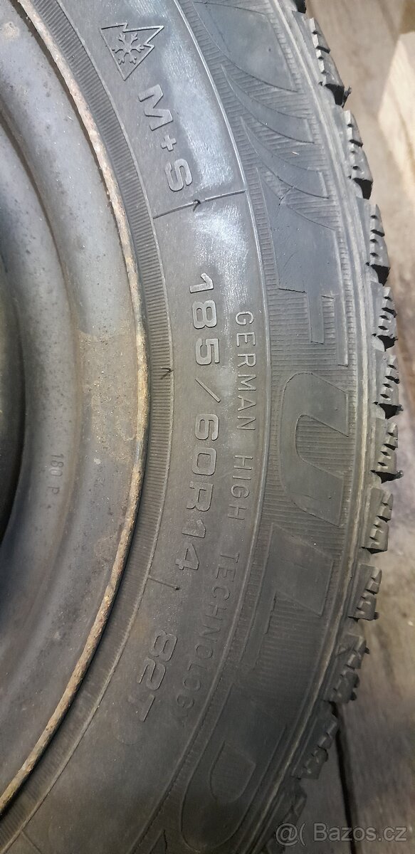 Prodám zimní kola 185/60R14 - 5
