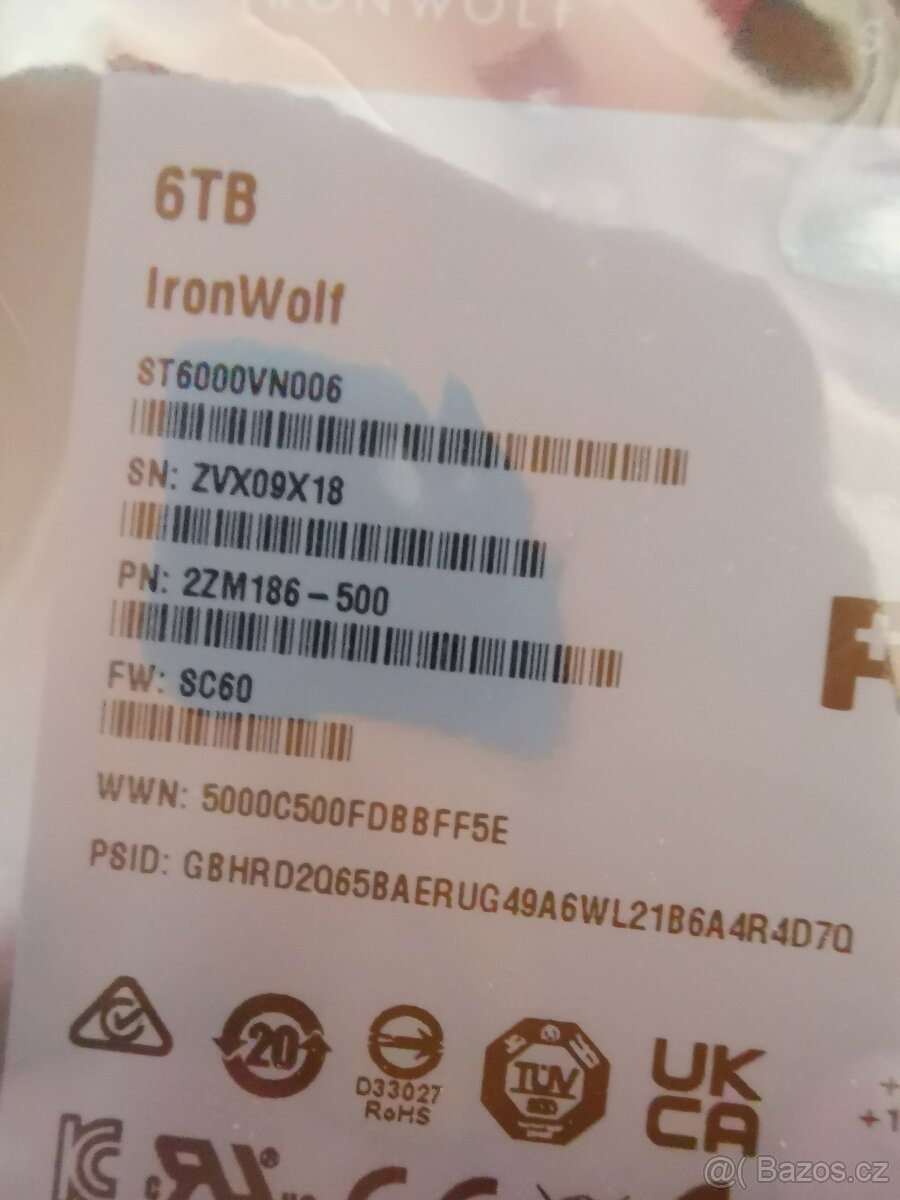 6TB Seagate IronWolf SATA NOVY NEROZBALENY - 5