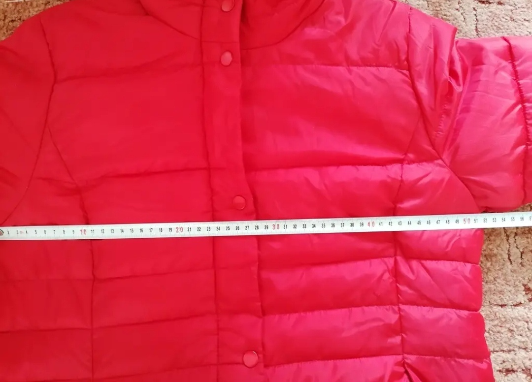 Dámský červený zimní kabát - 5