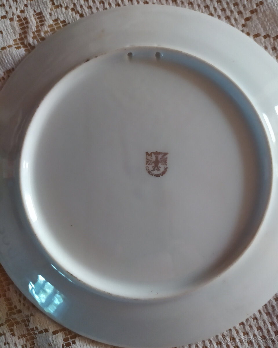 Porcelánový talíř - Karlovy Vary a Praha - 5