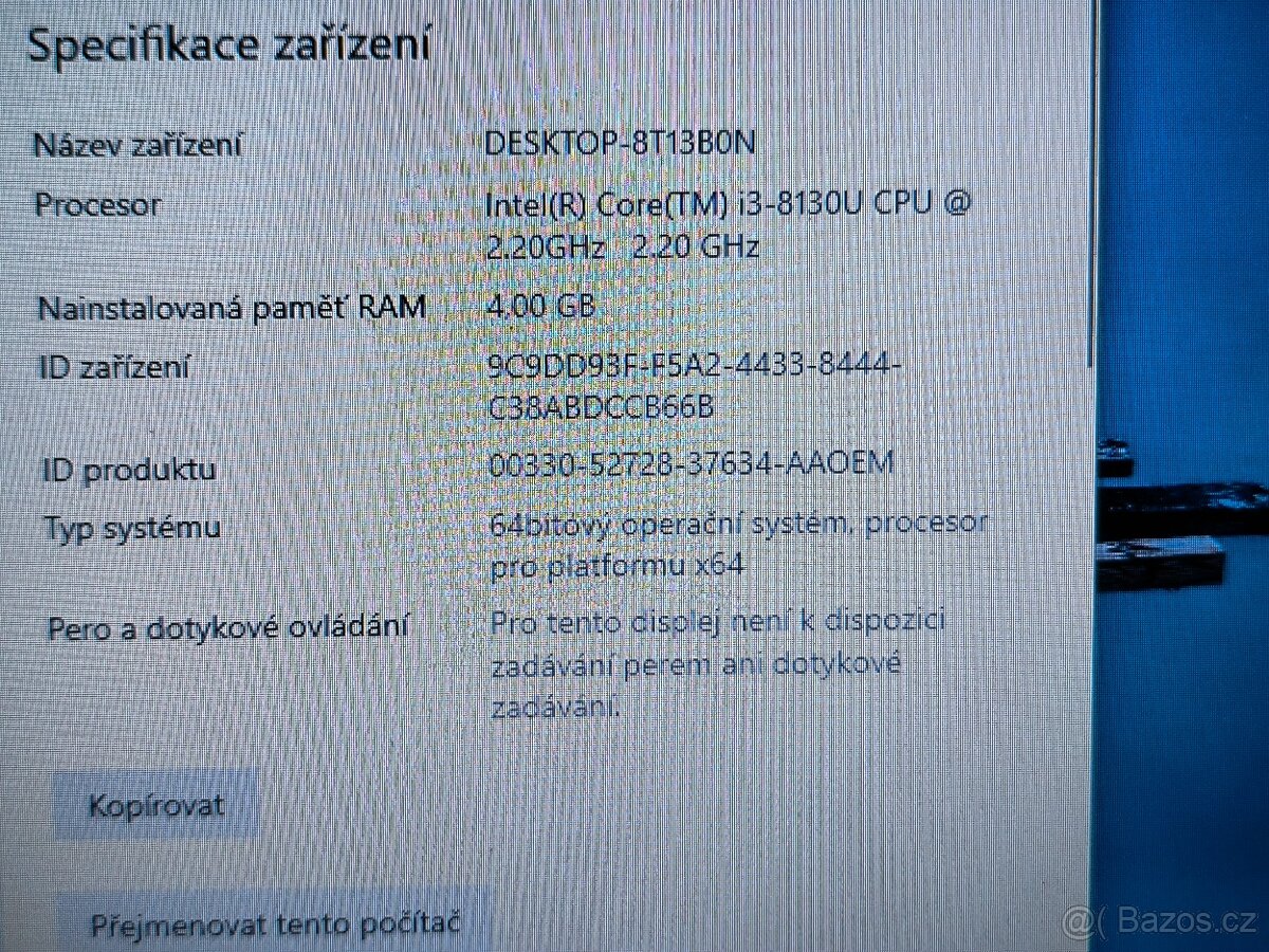 HP 250 G7 Intel-Core i3 8gen. - 5