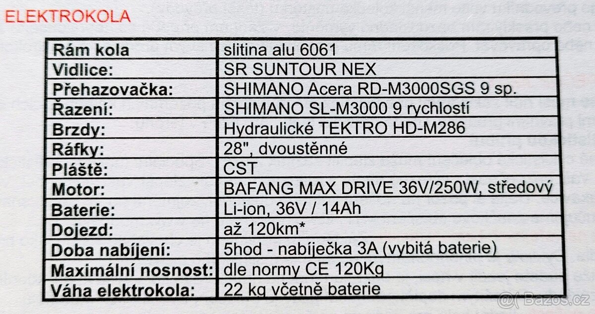 Elektrokolo MTF 5.0 TOUR - 5