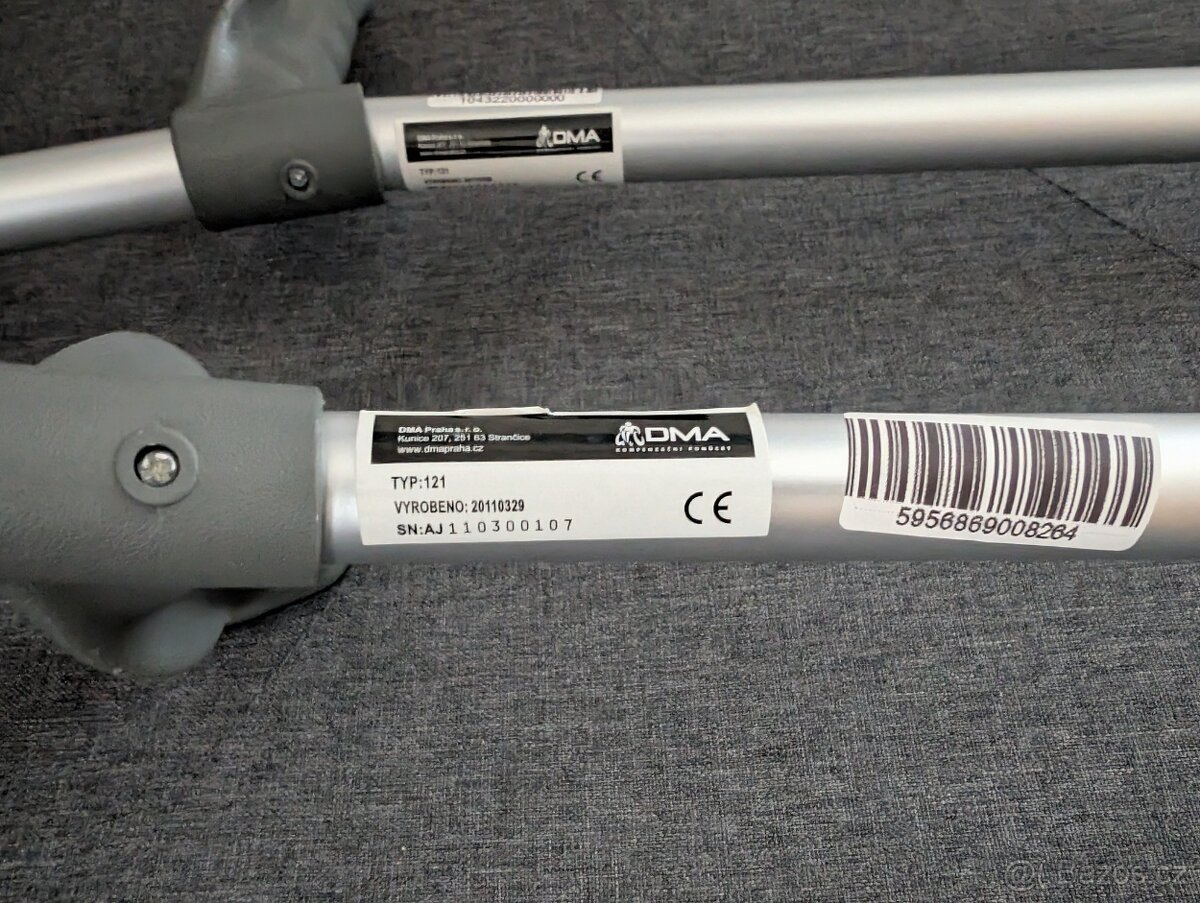 Francouzské berle s uzavřenou opěrkou - 5