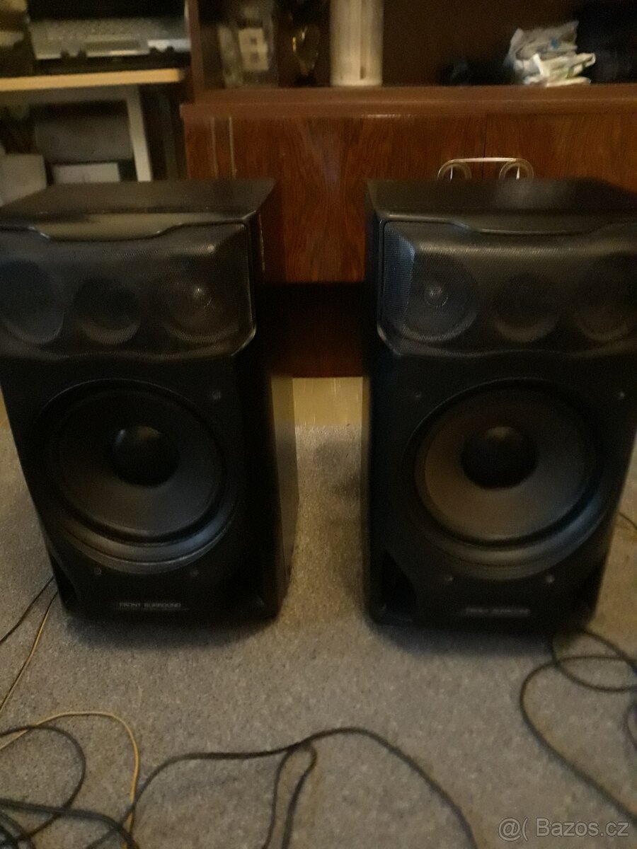 DŘEVĚNÉ REPRODUKTORY ZN. AIWA 16 OHM - 5