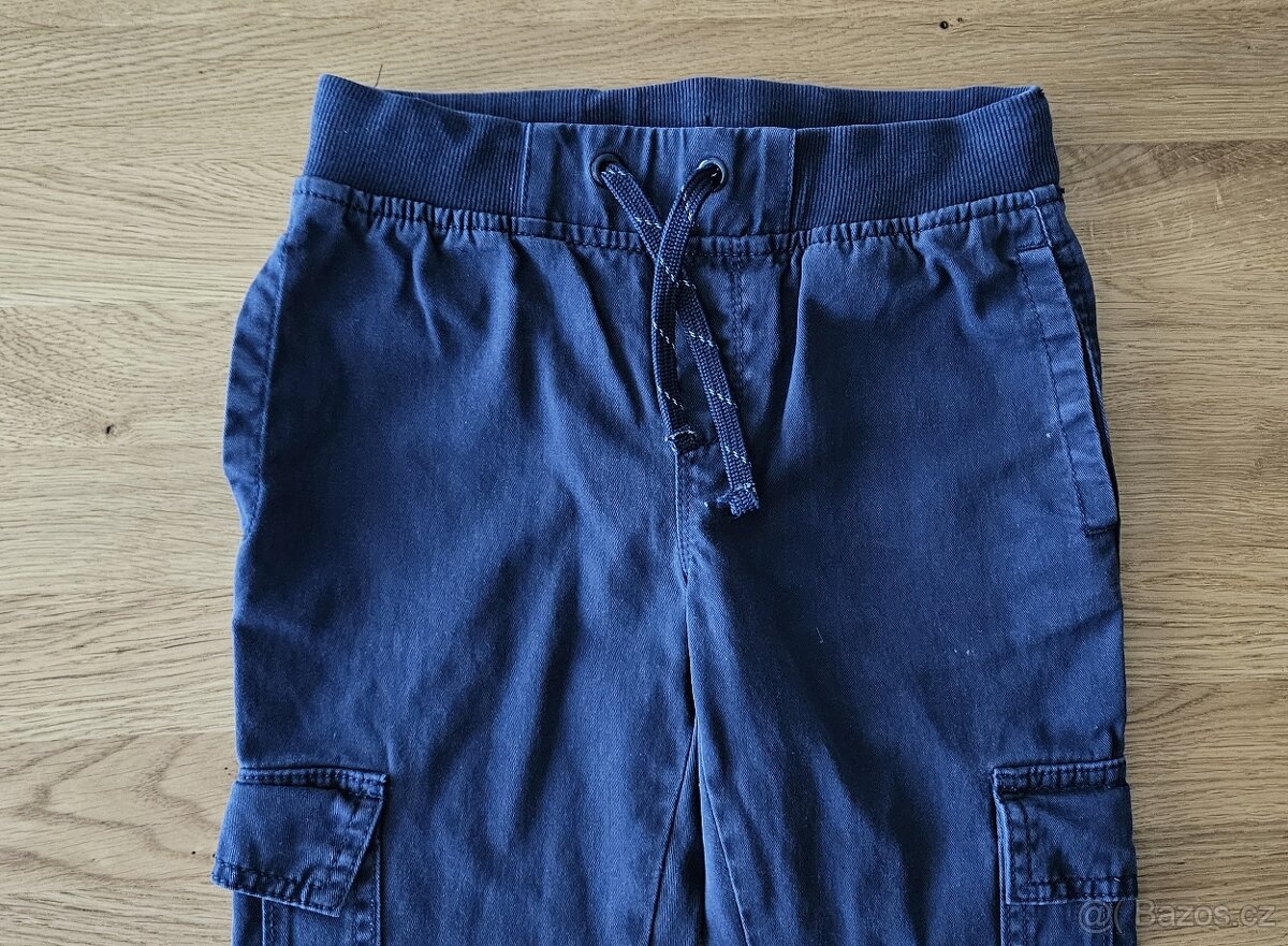 Bavlněné chlapecké kalhoty s bočními kapsami C&A, vel. 128 - 5
