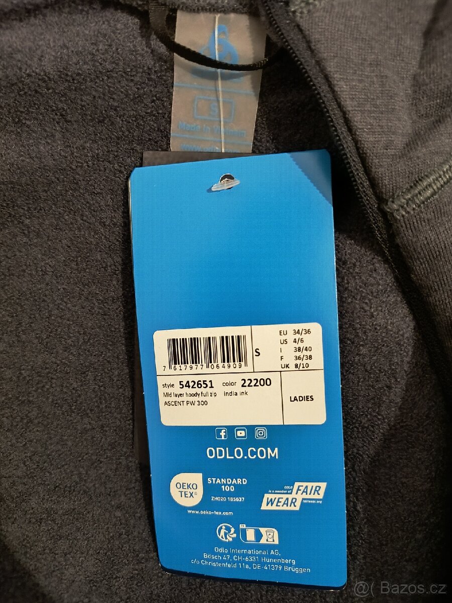 Dámská merino mikina Odlo, vel. S - 5