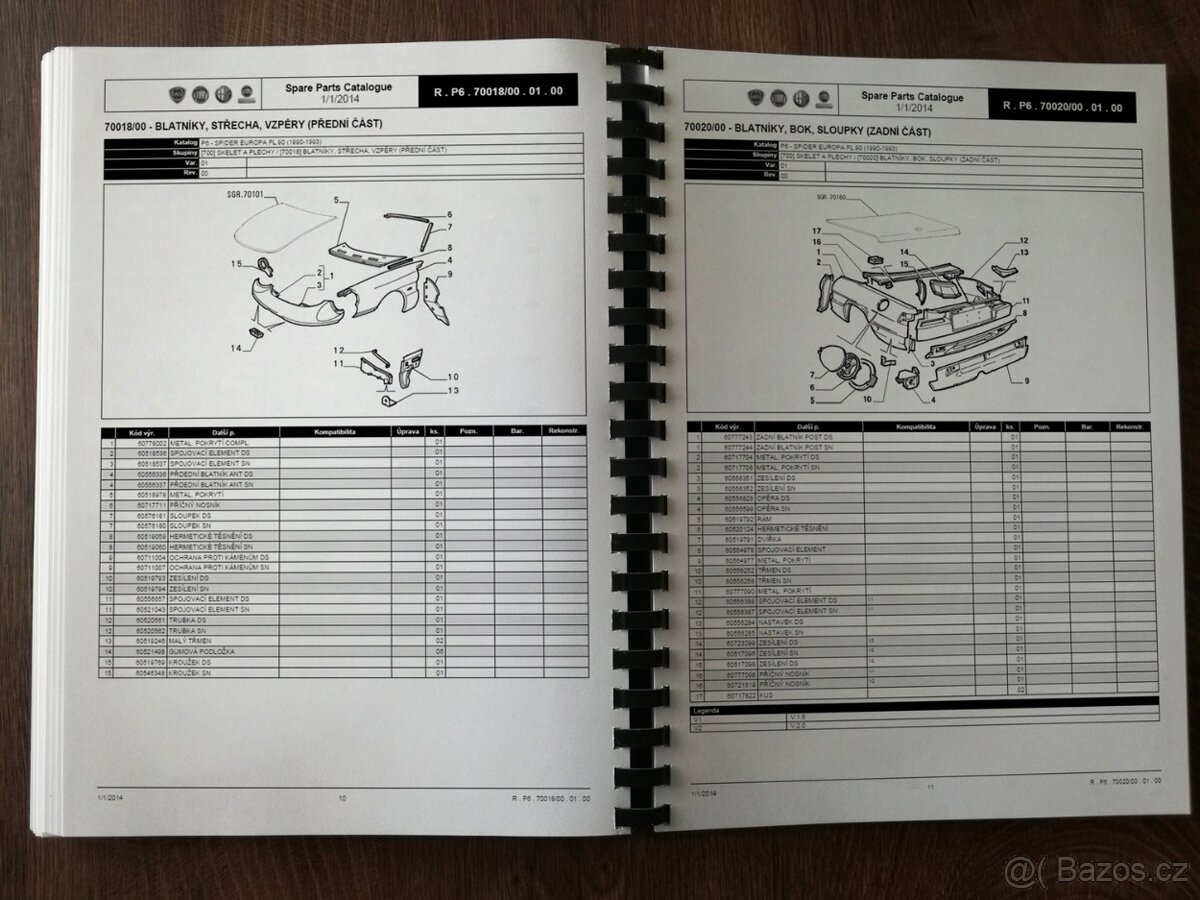 Katalog dílů Alfa Romeo Spider 1990-93 - 5