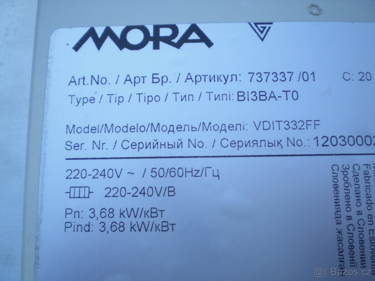 Indukční deska Mora VDIT 332 FF - 5