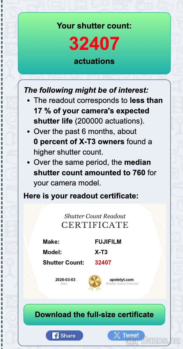 Fujifilm X-T3 TOP stav - 5
