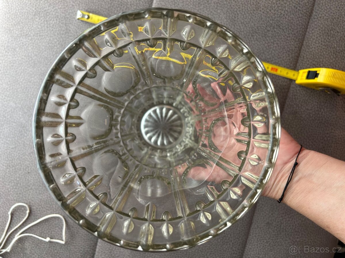 Váza retro sklo čiré - 5