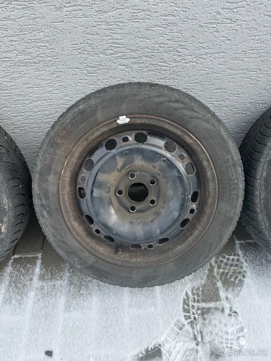 Plechové disky Škoda Fabia 5x100 r15 zimní - 5