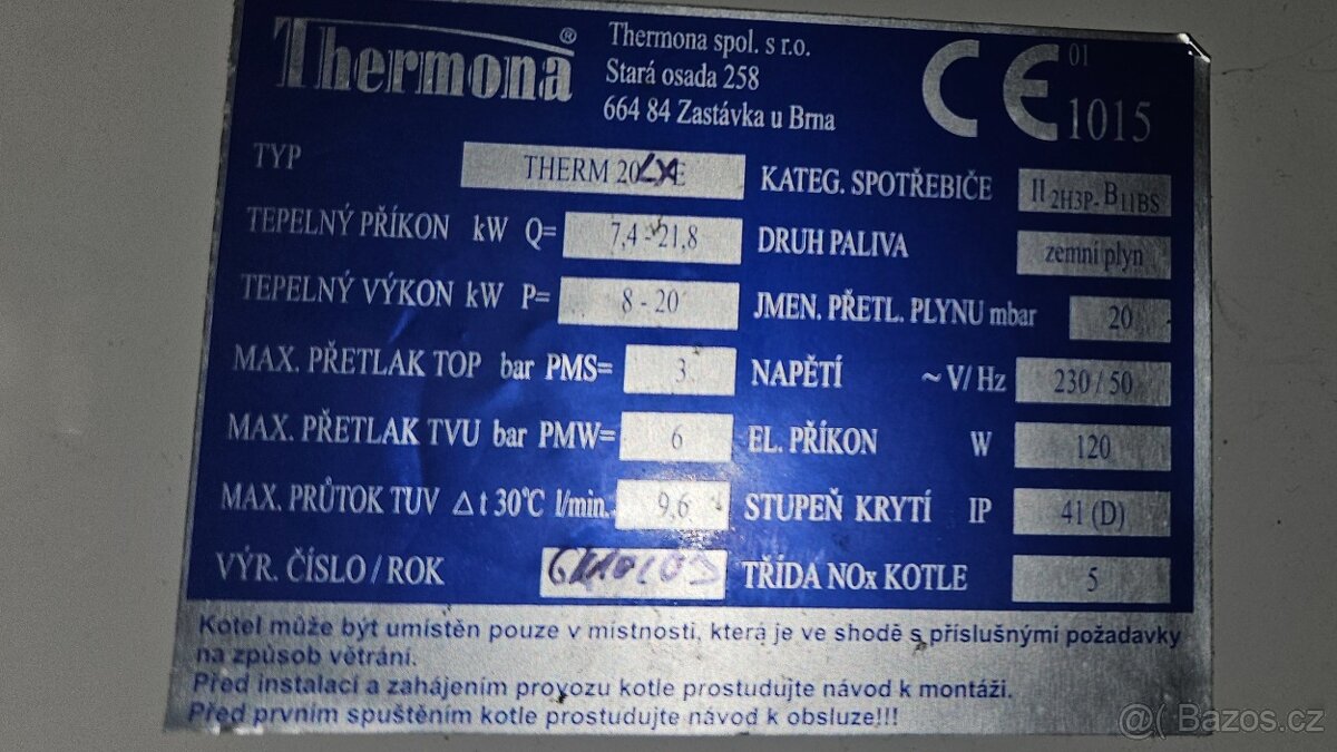 Thermona plynovy kotel 20 kW - 5