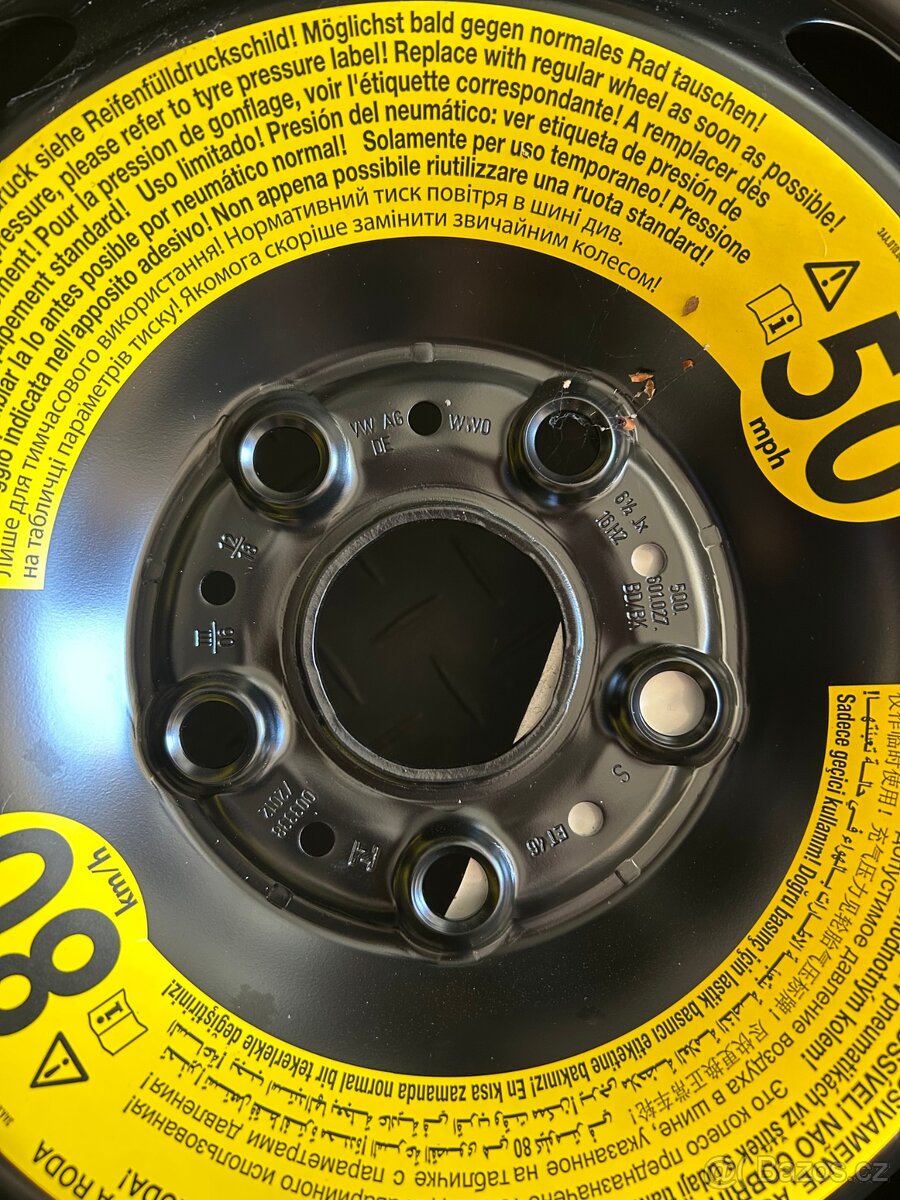 Rezervní kolo Škoda Octavia III, IV 5x112x57,1 205/55 R16 - 5