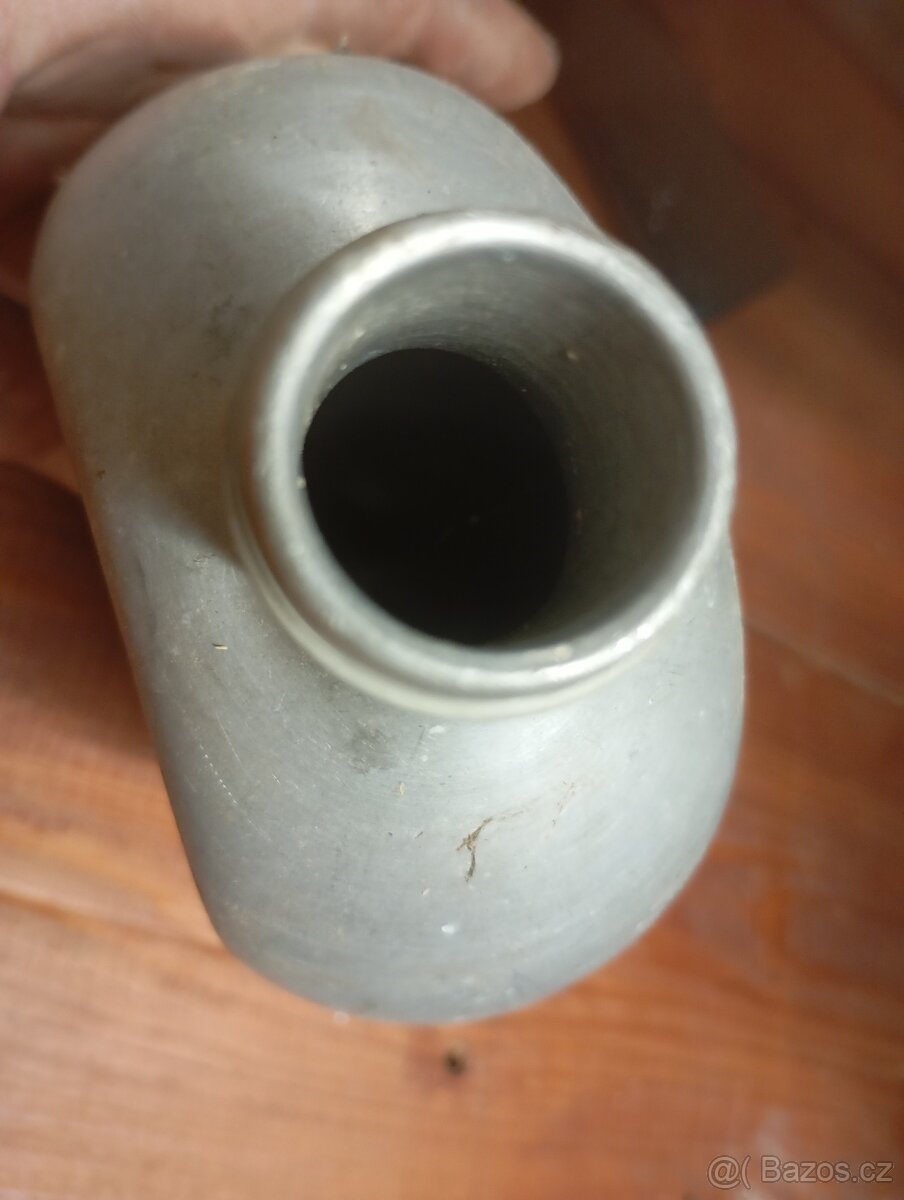 Stará, německá, vojenská, hliníková čutora ba vodu. - 5