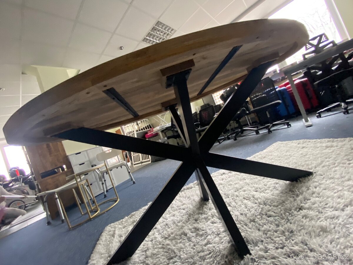 MAYLA oválný dřevěný jídelní stůl 160 x 80 cm nový - 5